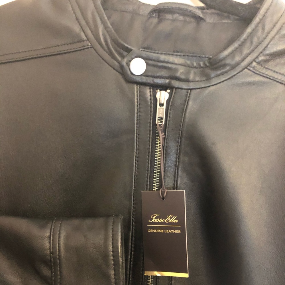 Brand new men’s leather jacket, size XL